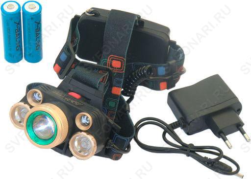 Налобный аккумуляторный фонарь HEADLIGHT-BL-T109-T6